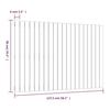 824888 vidaXL Tête de lit murale 127,5x3x90 cm Bois massif de pin