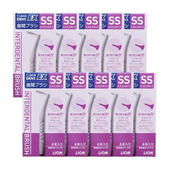 LION DENT EX interdental brush SS (LION DENT. EX interdental brush) 10 boxes, 40 pieces set