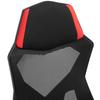 Ergonomic Office Chair, Gaming Chair, Swivel Chair with Footrest, PC Chair, Executive Chair, Height Adjustable, Polyester, Black+Red