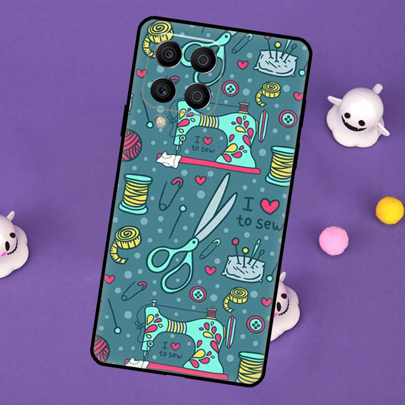 Sewing Machine Cover For Samsung Galaxy M32 M52 M12 M13 M33 M23 M53 M15 M55 M31 M51 M14 M34 M54 M20 Case