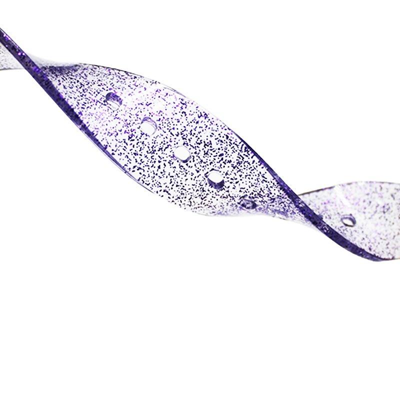New Shiny Glitter Strap Wristband Transparent Flash for Swatch SUOB704 Silicone Rubber Watchband Waterproof Bracelet 17mm 19mm
