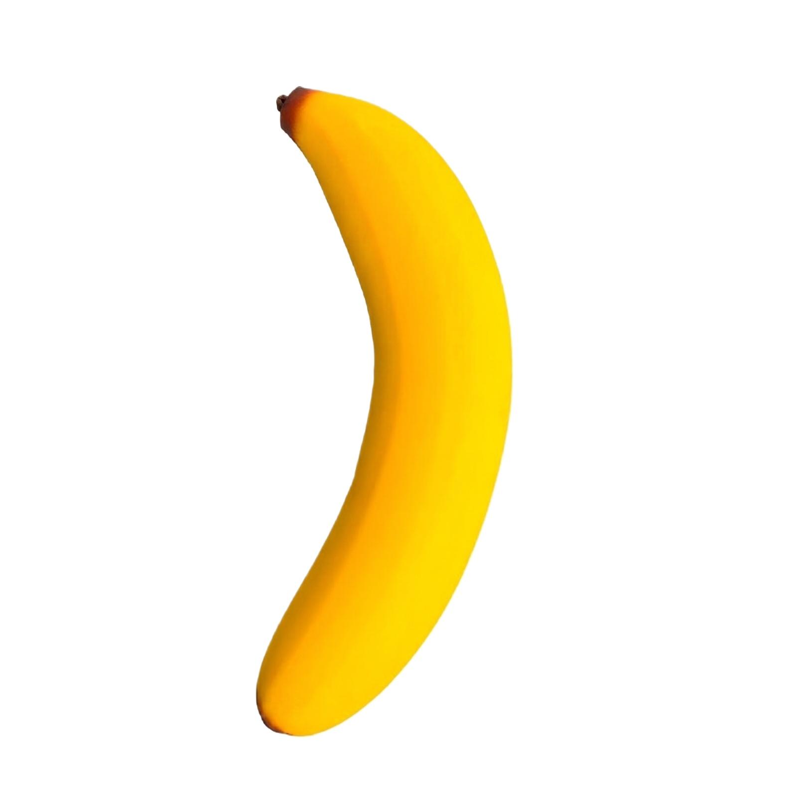 

48cm Large Soft Squeeze Banana Toy Jumbo Size Fruit Shape Stress Relief Squishy Slow Rising Foam Sensory Toy for Kids and Adults One Size жовтий