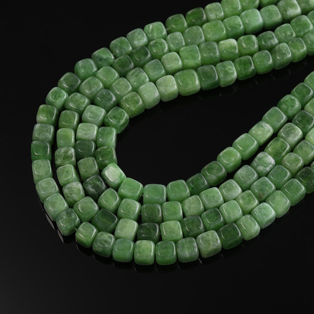 1 Strand Natural Stone Agate Beads 7.5 x 7.5mm Cube Spacer Loose Bead for Jewelry Making DIY Bracelet Necklace Accessories