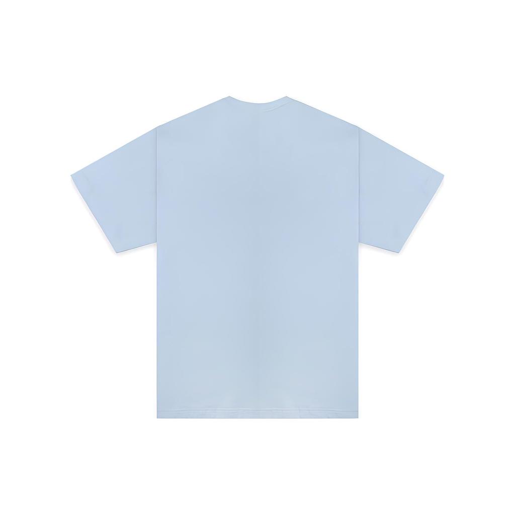 Nike Solid Color Print Logo Crew Neck Cotton Short Sleeve T-Shirt Men Tops Blue CV0559-441