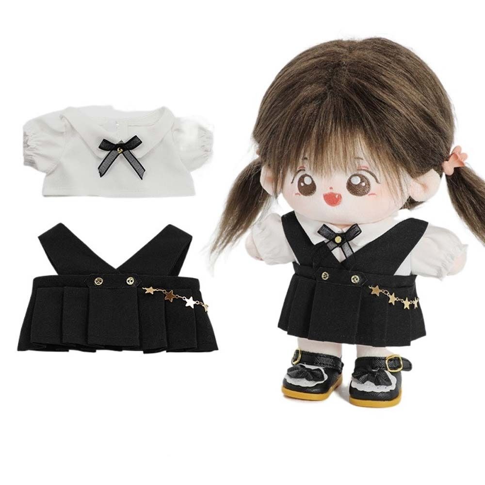 Stuffed Dolls 20cm Doll Clothes Dress Up Doll Uniform Set Fashion Cotton Dolls Outfit DIY Toy