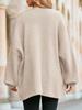 Women's Chunky Knit Cardigan Oversized Open Front Long Lantern Sleeve Cozy Sweater Coat