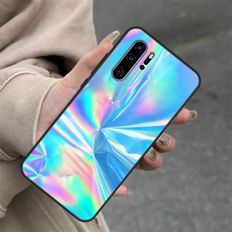 Rainbow Holographic Iridescence Case For Huawei Nova 3i 7i 8i 11i Y60 Y70 Y90 Y61 Y91 10 9 SE 11 Pro P20 P40 P30 Lite Cover