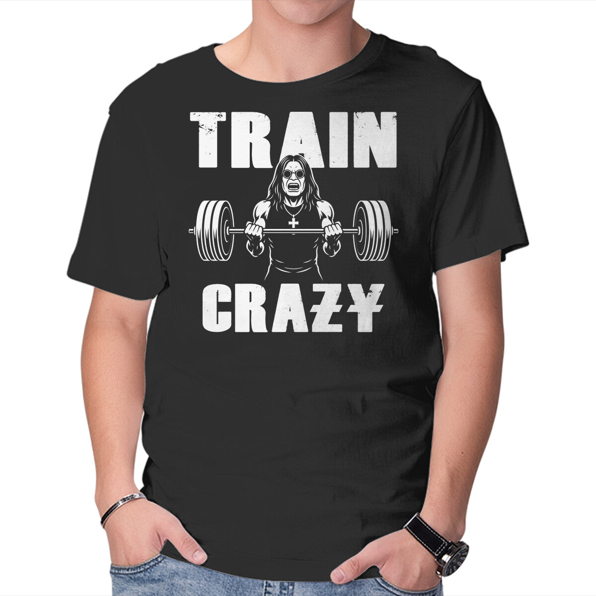 Unisex Crew Neck T-Shirt Train Crazy Graphic Short Sleeve Casual Tee XXXXL