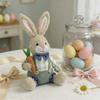 Festival Holiday Decoration Sitting Rabbit Plush Rabbit Figurine Perfect for Easter Parties Living Room Bedroom Decors