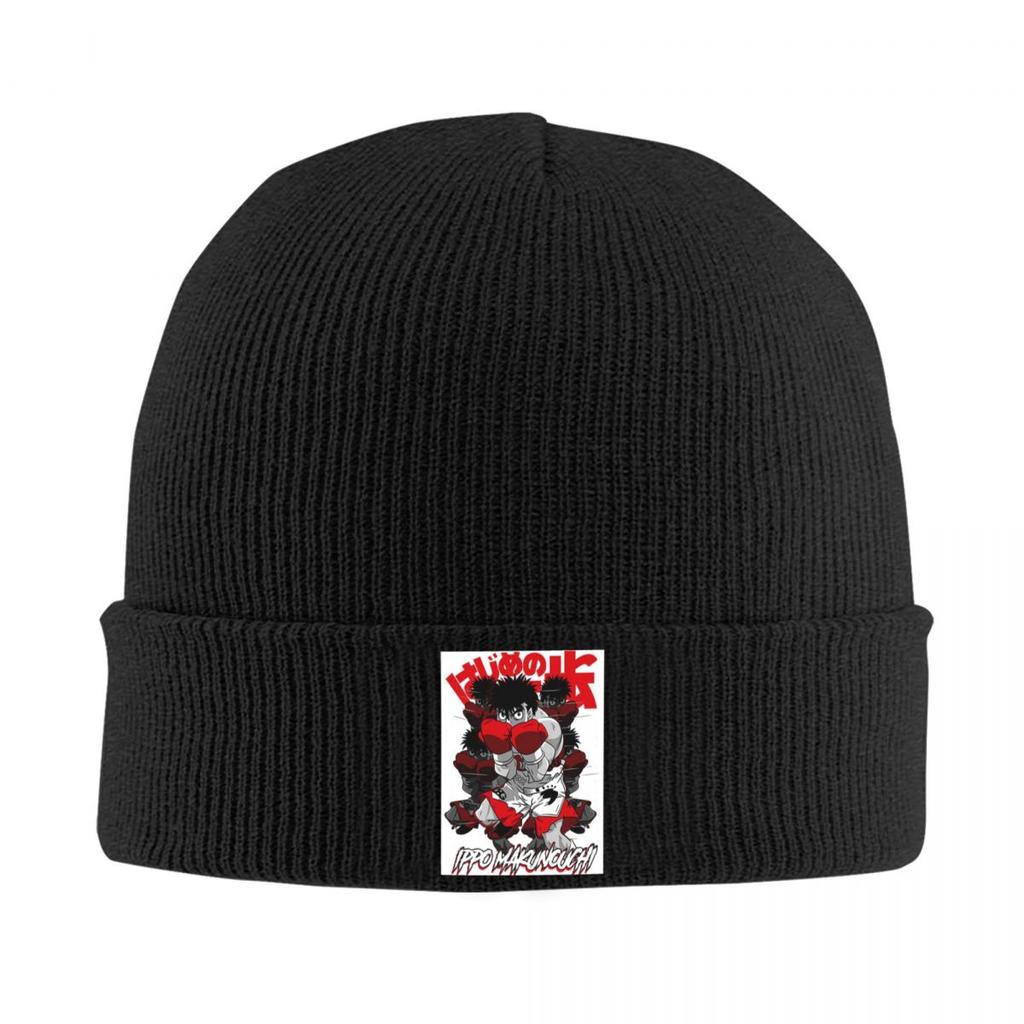 Hajime No Ippo Anime Kamogawa Boxing Warm Knitted Cap Hip Hop Bonnet Hat Autumn Winter Outdoor Beanies Hats for Men Women Adult