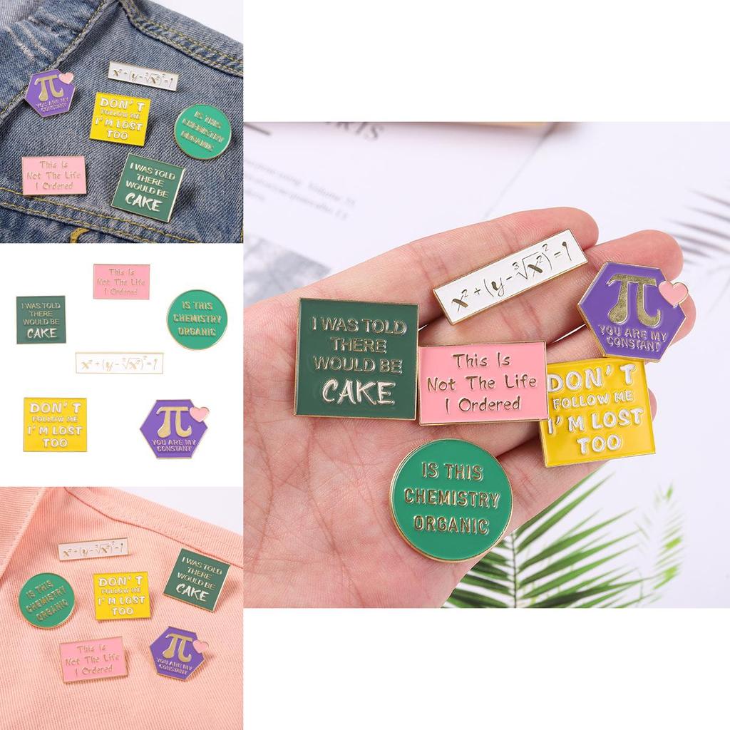 Stylish Geometric Alloy Letter Brooch With Elegant Enamel Finish For Versatile Wear And Unique Accessories