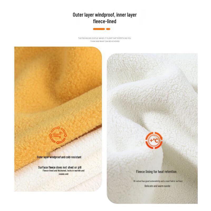 Double-Layer Thickened Cycling Neck Warmer & Face Mask