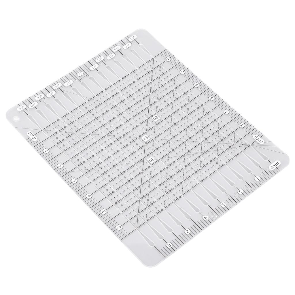 6.5x6.5in Quilting Ruler Acrylic Clear Quilting Template for Cutting Fabric Pieces Sewing Supplies