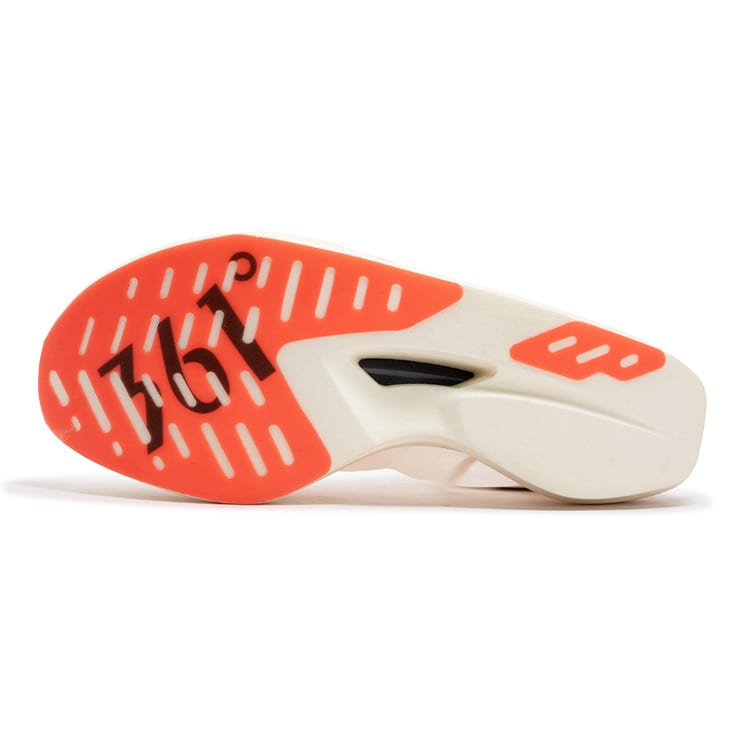 361 Miro NUDE Chestnut Bee Low Top Carbon Plate Running Shoes Unisex White Orange 672432237F-3