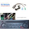 For Renault Update List Radio Audio Cable Adapter Car Bluetooth Adapter Cable with MIC Radio Stereo AUX Cable Adapter Radio Accessories 4
