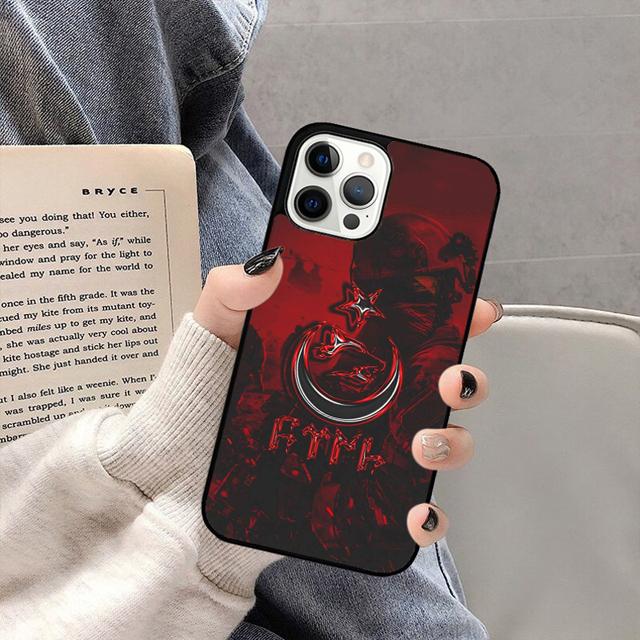 Türkei Türkische Flagge Handyhülle Rückseite für iPhone 17 Air 16 15 14 13 11 12 Pro Max Plus Hülle Coque
