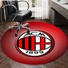 1pc A-AC Milan Print Round Carpet Chair Round Carpet Suitable for Bedroom Living Room Home Decorative Carpet