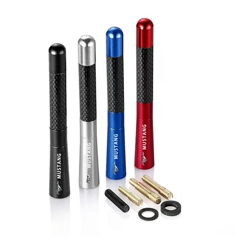 Car Radio Antenna FM/AM Metal Receiving Antenna Car Accessories For Ford Mustang F10 Zapatillas Miniatura Gt Shelby 2005 2015 Mujer 2012 Kuga