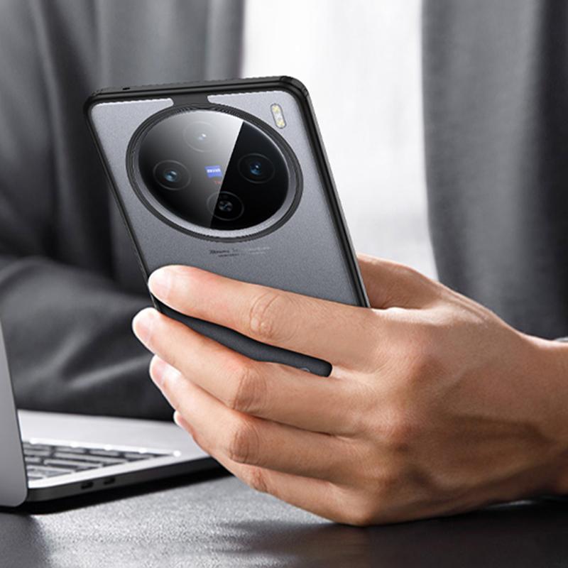 For vivo X100s 5G Case Hard PC Soft TPU Dual-Layer Phone Cover