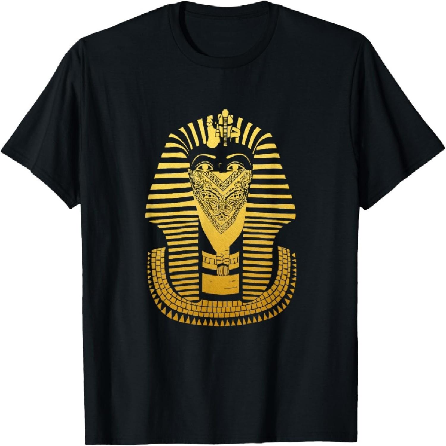 Golden Pharaoh Bandana T-Shirt Egypt Inspired Design T-Shirt XXXXXL разноцветный