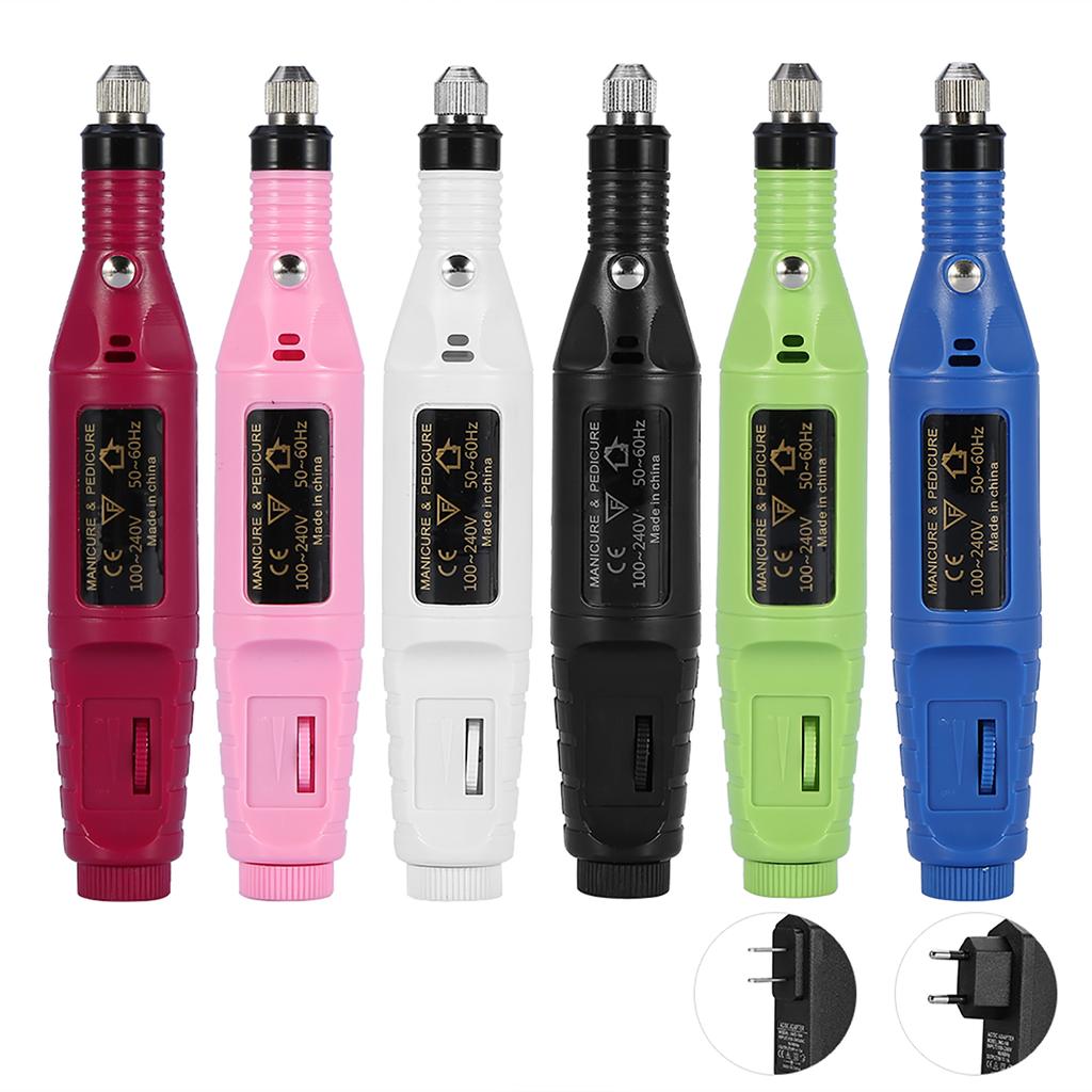 12 Types Manicure Machine Electric Sanding Drill Nail Polishing Tools With Grinding Head
