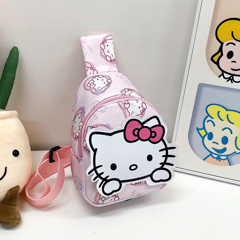 Cute Cartoon Children's Backpack: Trendy Casual Small Bag for Kindergarten Girls - Crossbody or Chest Style