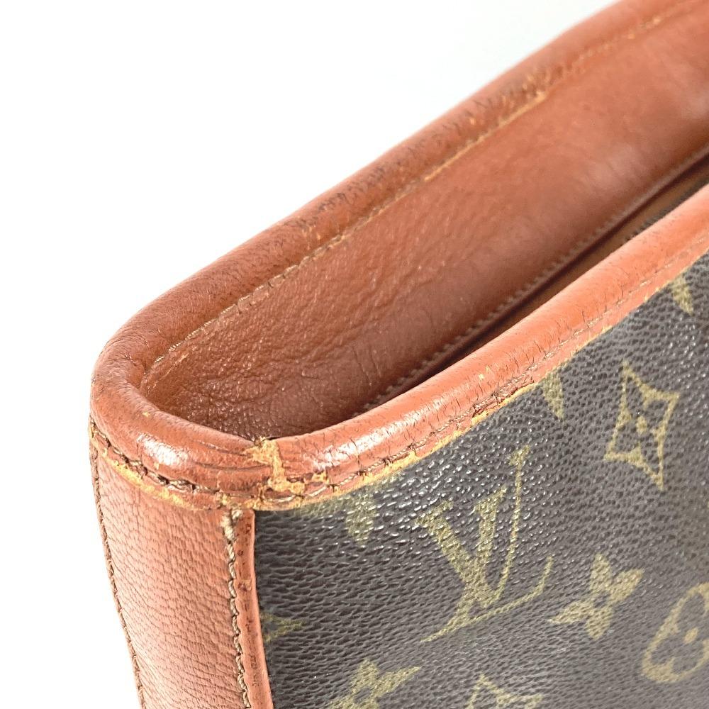 Louis Vuitton M42425 Monogram Weekend PM Tote Bag Shoulder Bag Brown