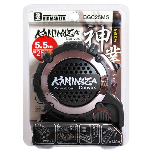 Bigman BGC25MG Convex Magnetic Double-Sided Scale Thick Tape, 25 x 5.5m