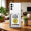 Custodia per Telefono S-Stone Z-Roses Band Singer per Samsung S25,S24,S21,S22,S23,S30,Ultra,S20,Plus,Fe,Cover Nera in Morbido Silicone