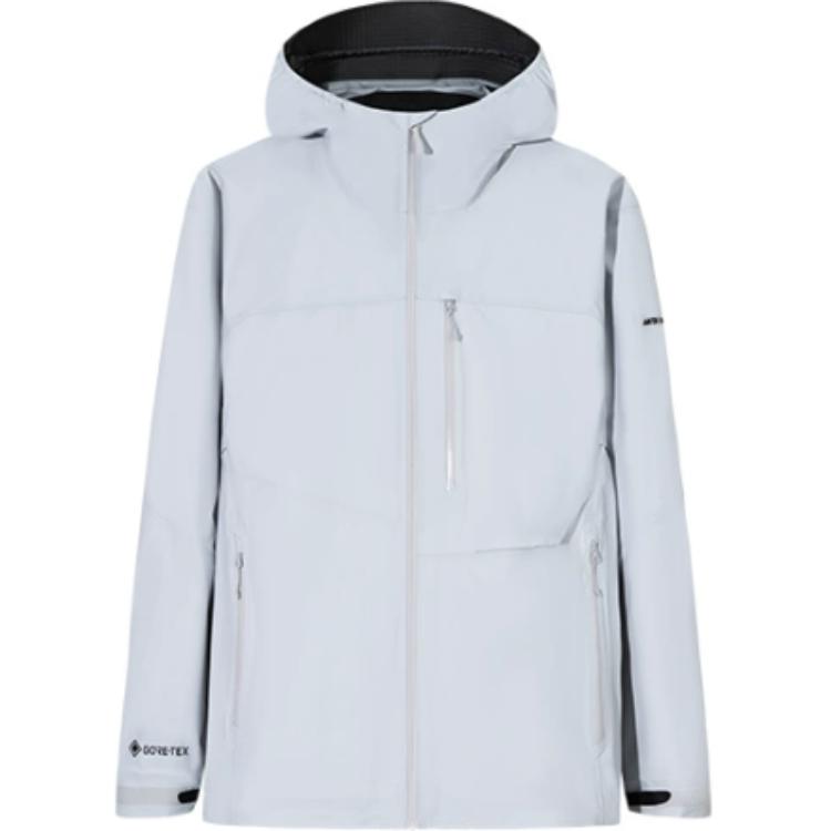 

Anta Champion Outdoor Series Comfortable Casual Simple Hooded Long Sleeve Windbreaker Men Outerwear Sangma-Gray 152520601-1