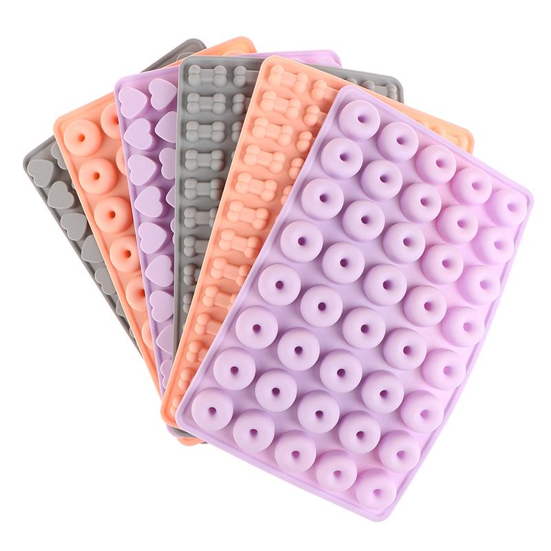 1Pc Bear Doughnut Heart Bone Chocolate Mold Silicone Candy Mold Diy Candy Fondant Mold Cake Baking Decorating Tools