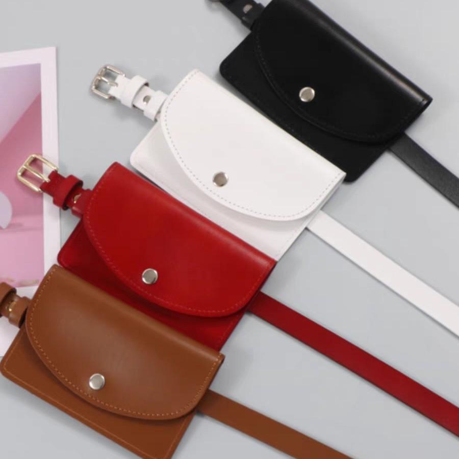 Einfache einfarbige Mode Gürteltasche