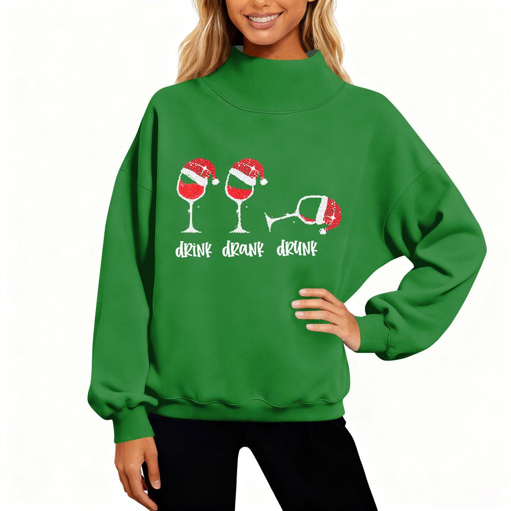 Women's Sweatshirt Sports Flannel Sweatshirt Long Sleeve Top Casual V-Neck Sweatshirt
