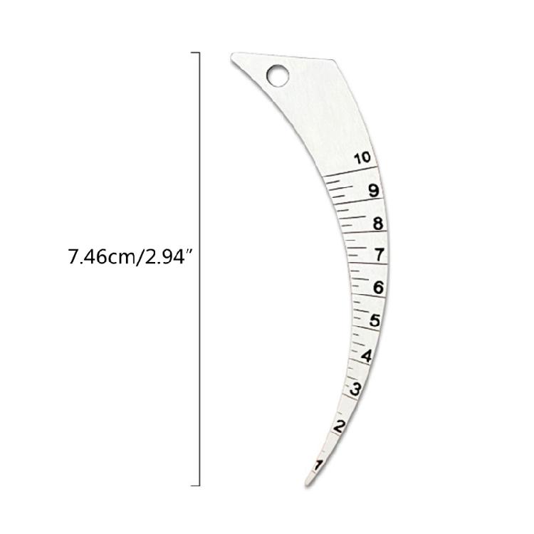 WelderTool StainlessSteel WeldingTaper Feeler Gauges StainlessSteel Depth Ruler