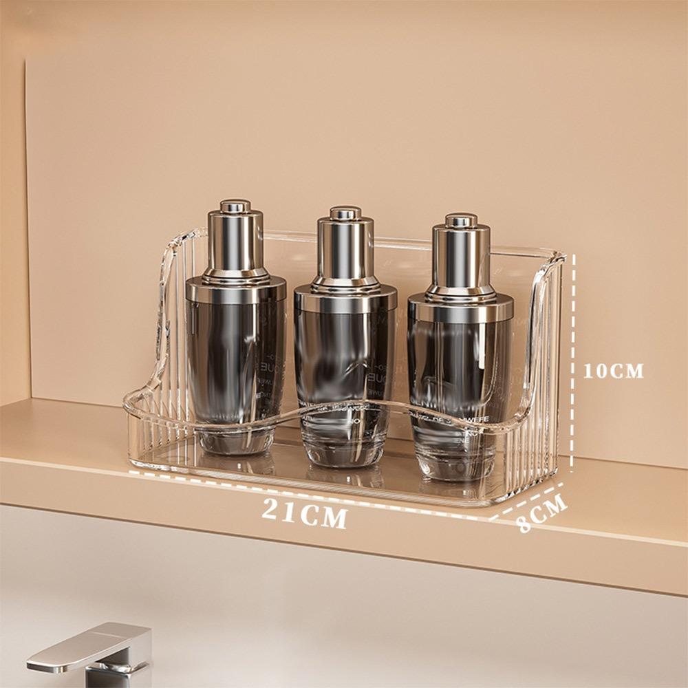 New Multifunctional Cosmetic Storage Box Cabinet Wall Mounted Oblique Desk Storage Organizer Transparent Bathroom Shelves Rack