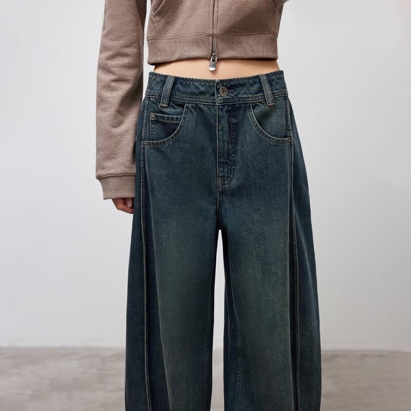 ONLY Women's Wide-Leg Banana Denim Pants