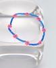 Bonbeau Flower Crush Neon Color Beads Bracelet Smile Charm Neon Color Flower Bead Bracelet