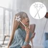 12Pcs Girls Costume Props Star Angel Fairy Wands Star Fairy Sticks Star Shaped Wands For Birthday Party Wedding Halloween