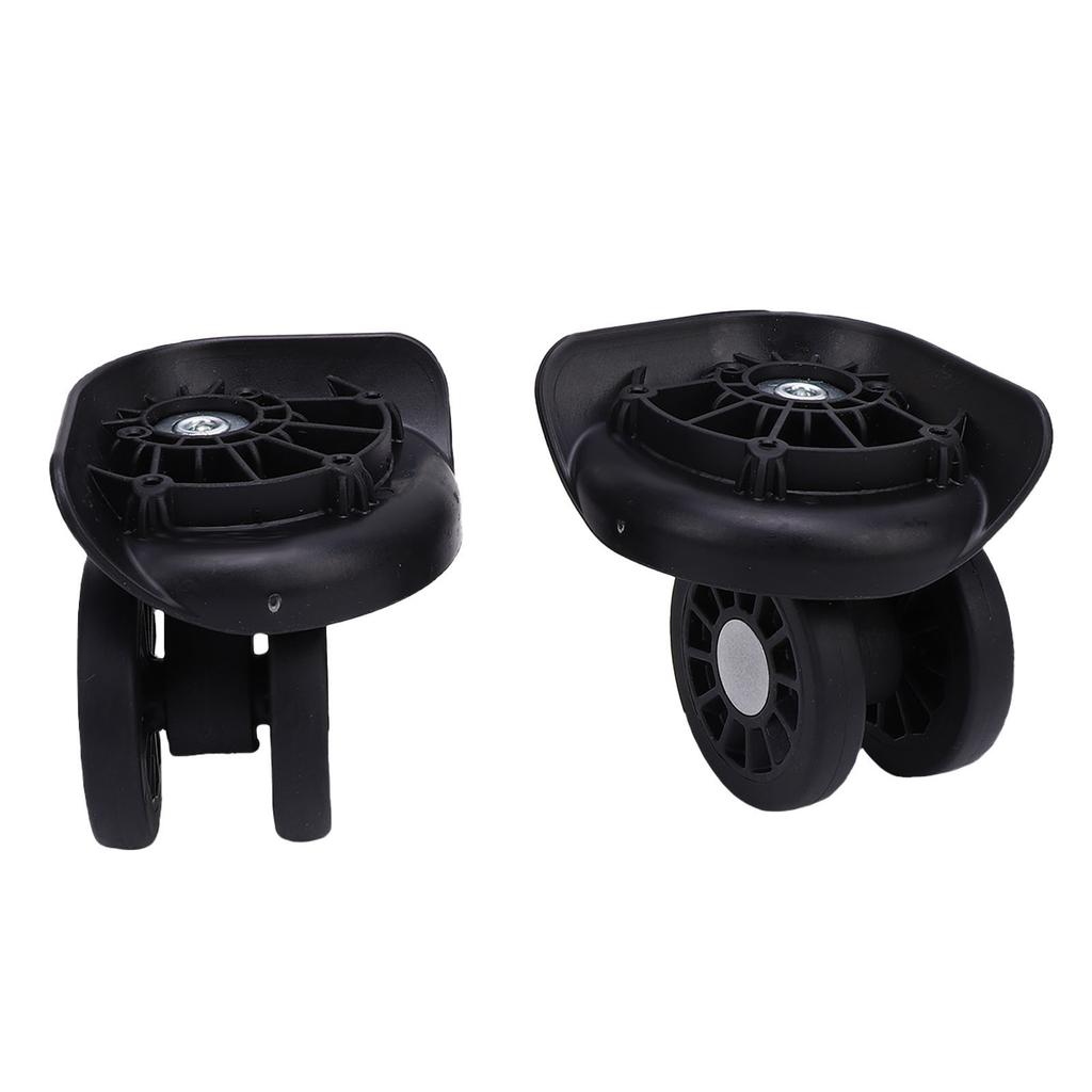 1 Pair Suitcase Wheels Universal Fit Shock Absorption Luggage Wheels Replacement for Trolley Case
