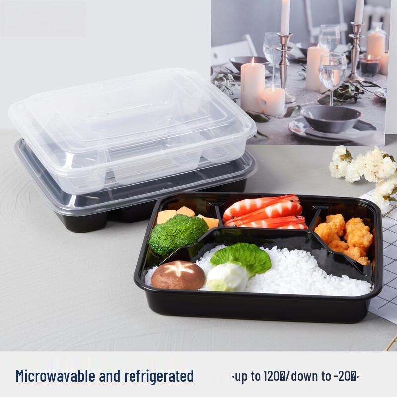 Disposable Multi-Compartment Takeaway Meal Boxes