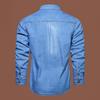 Spring Men Outdoor Multi-pocket Denim Tooling Shirts Man Long-sleeved Denim Shirts Quality Male Cotton Casual Jeans Shirts