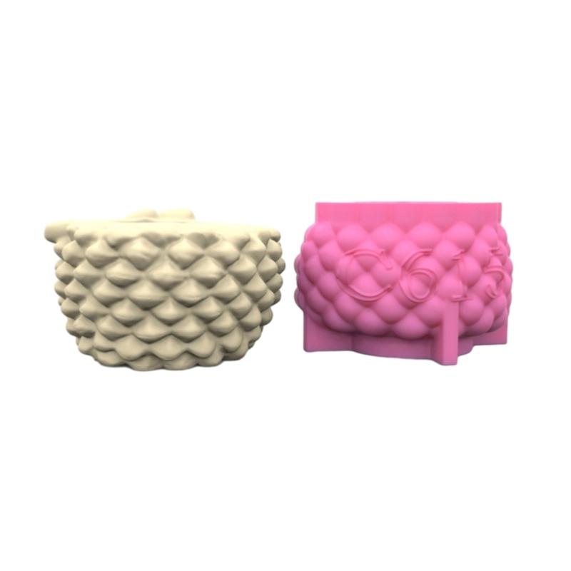 Moule en Silicone Forme de Fruit Vase Pots de Fleurs Pot à Stylo Succulente Outil de Fabrication DIY Moule de Vase en Résine Béton Décorations de Maison Outil