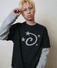 Lujeoseukeulleob Star Logo Applique Long Sleeve T-Shirt Black