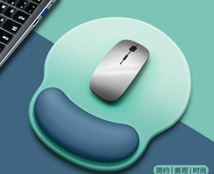 1 Pcs Grey Comfortable Wrist Support Non Slip Mice Mat Soft Mousepad for PC Laptop Computer Ergonomic Wrist Rest Mouse Pad