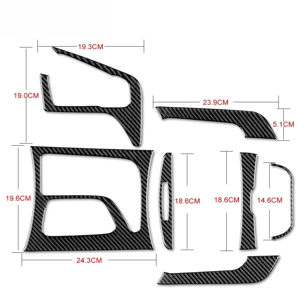 Real Carbon Fiber Gear Shift Panel Cover For Dodge Charger 2015-2016-2017-2018-2019-2020 Interior Trim Sticker Auto Accessories