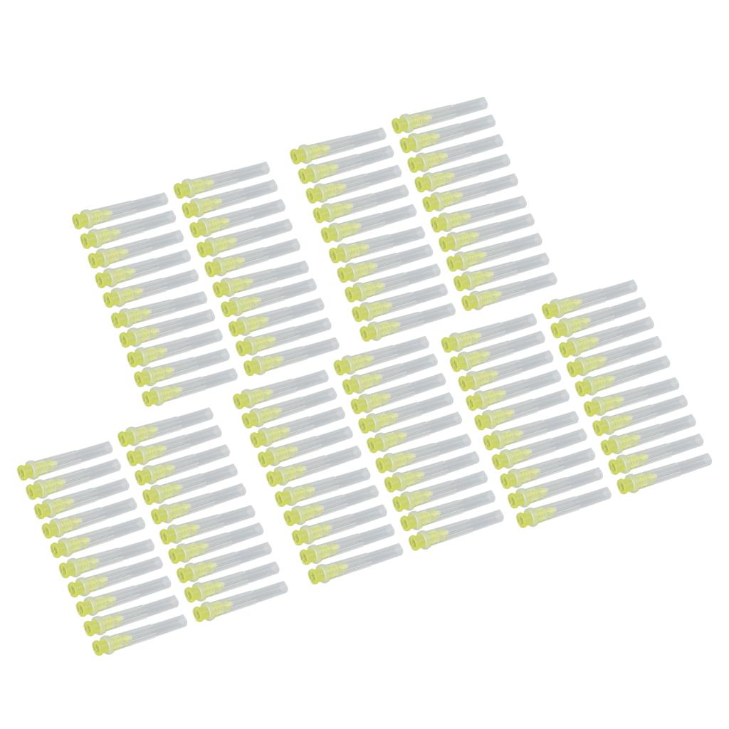 100pcs 27G Dental Cleaned Endo Irrigation Disposable Professional Dental Irrigation Needles
