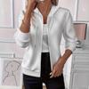 Women's Solid Color Knitted Zip-Up Hooded Sweatshirt Jacket, Autumn/Winter Long Sleeve 2025 Bestseller