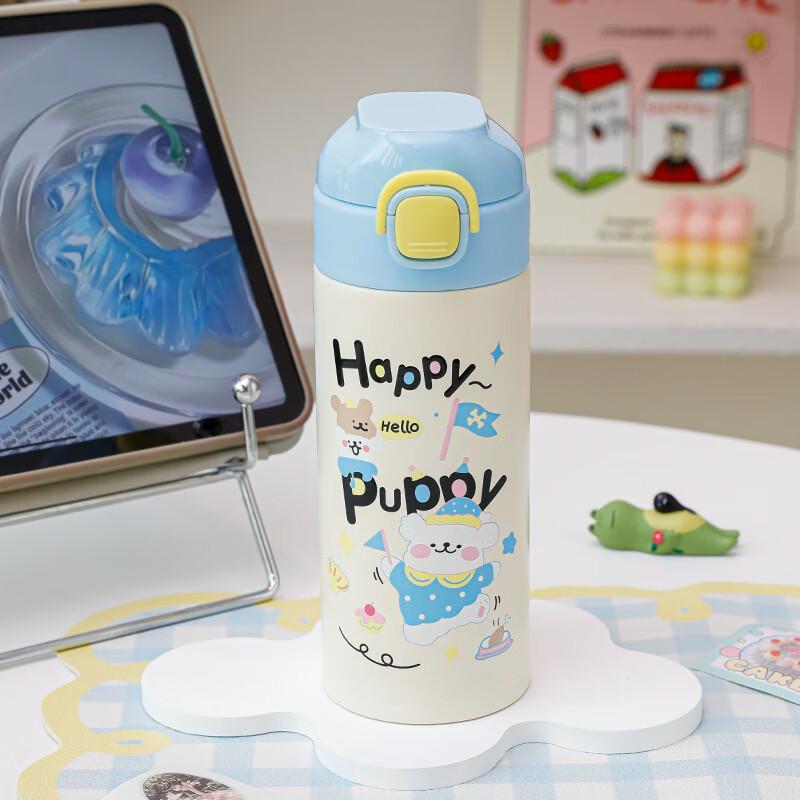 

OLOEY Детская утепленная бутылка с трубочкой с мультяшным рисунком