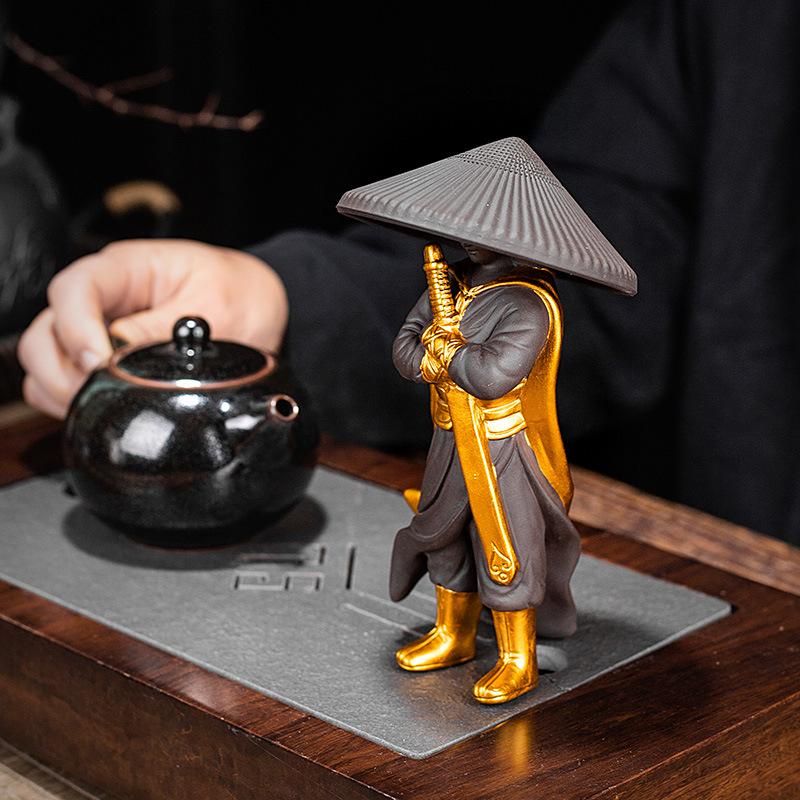 Ceramic Mesh Tea Infuser & Filter - Gongfu Tea Set Accessory and Ornament