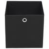Boîte de rangement - vidaXL - 10 pcs - Tissu non-tissé - 32x32x32 cm - Noir